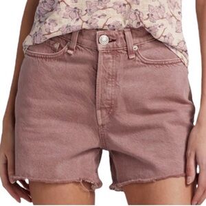 Rag & Bone Maya High-Rise Shorty shorts Women's Denim Shorts size 26 100% cotton